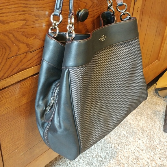 { Coach } Legacy Jacquard Luxury Shoulder Bag - Picture 3 of 5
